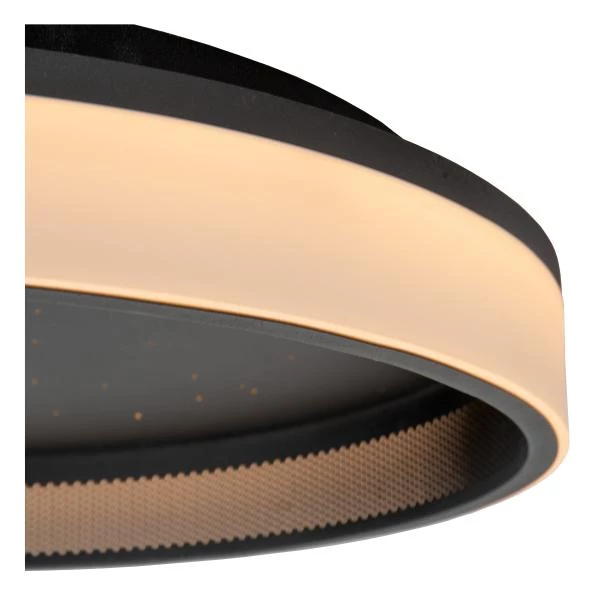 Lucide ESTREJA - Flush ceiling light - Ø 40 cm - LED Dim. - CCT - 2500K/3000K - Black - detail 2